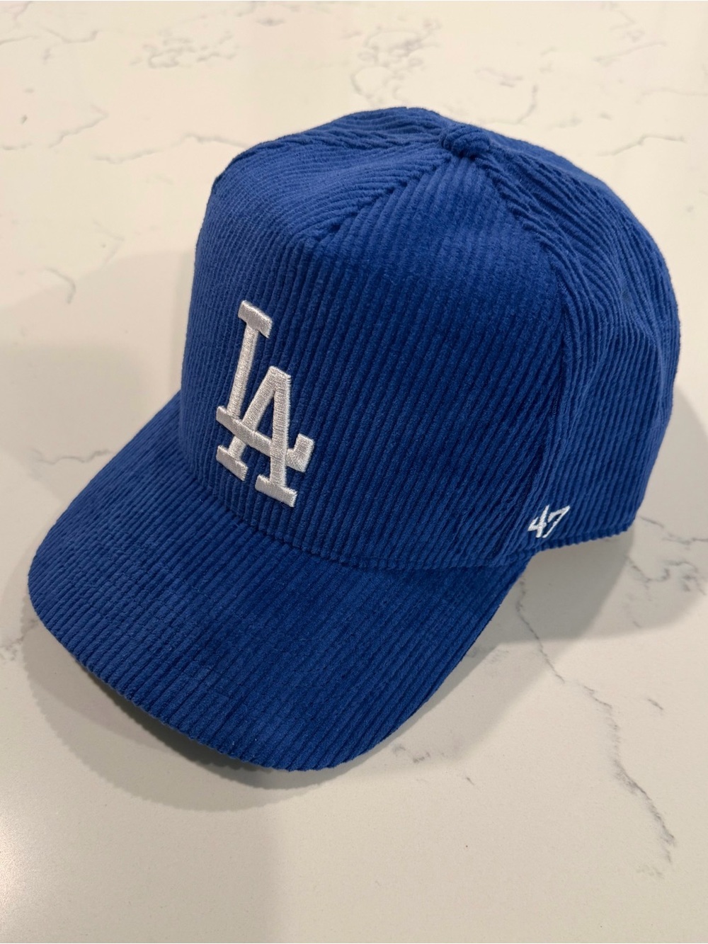 47 Brand Los Angeles Dodgers Corduroy Hitch Snapback Hat Blue MLB Adjustable Cap